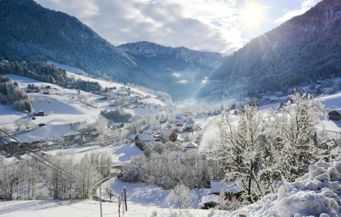 Neuf Chalet 4P Le Suet Jacuzzi Privatif Entremont Bagian luar foto